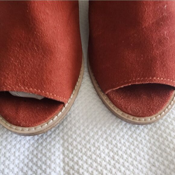 Anthropologie Kelsi Dagger Brooklyn fall suede leather both size zip flats shoes - Picture 7 of 14